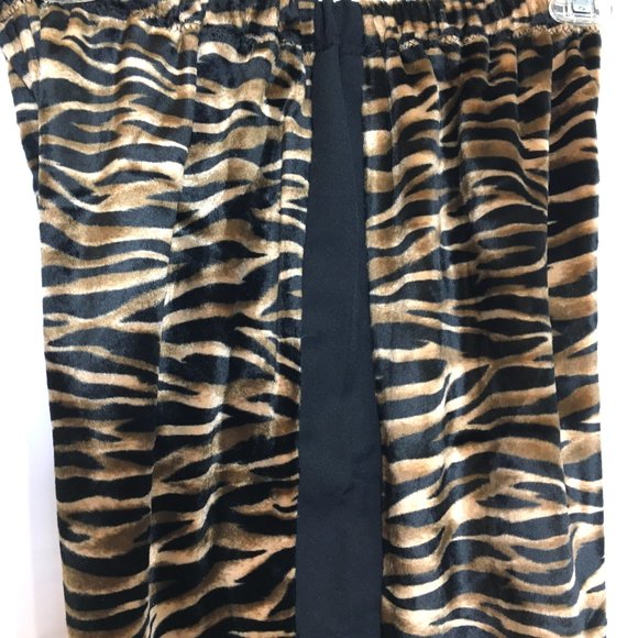 70’s Style Velvet Zebra Pimp Pants Vintage - Picture 7 of 8